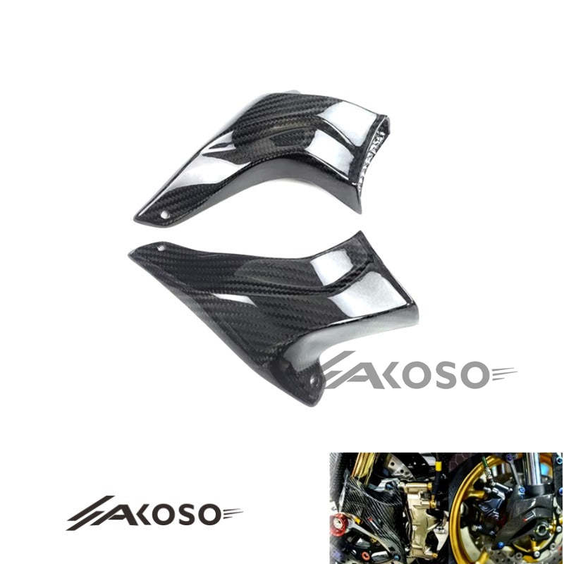 AKOSO Ducati Streetfighter V4 Carbon Fiber Air Guide Radiator Cover Fairing