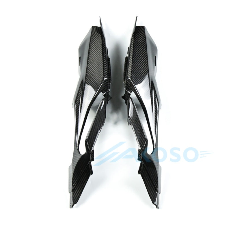 AKOSO Yamaha MT07 MT-07 2014-2017 Carbon Fiber Rear Under Tail Seat Side Panels