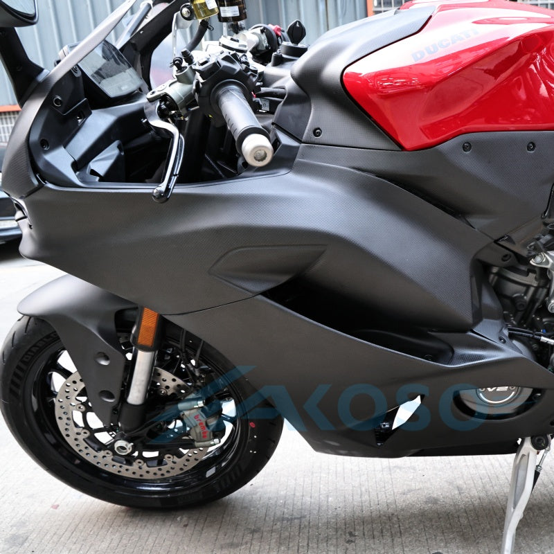 AKOSO 2025+ Ducati Panigale V2 V2S Carbon Fiber Side Panels Upper Side Fairing
