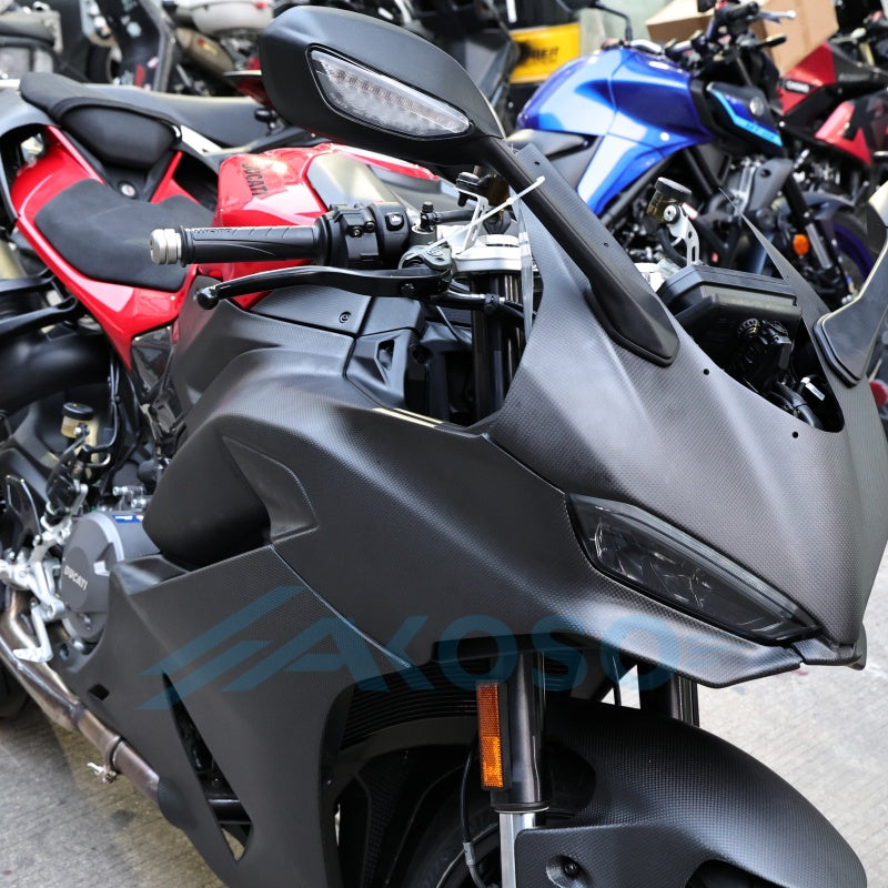 AKOSO 2025+ Ducati Panigale V2 V2S Carbon Fiber Side Panels Upper Side Fairing
