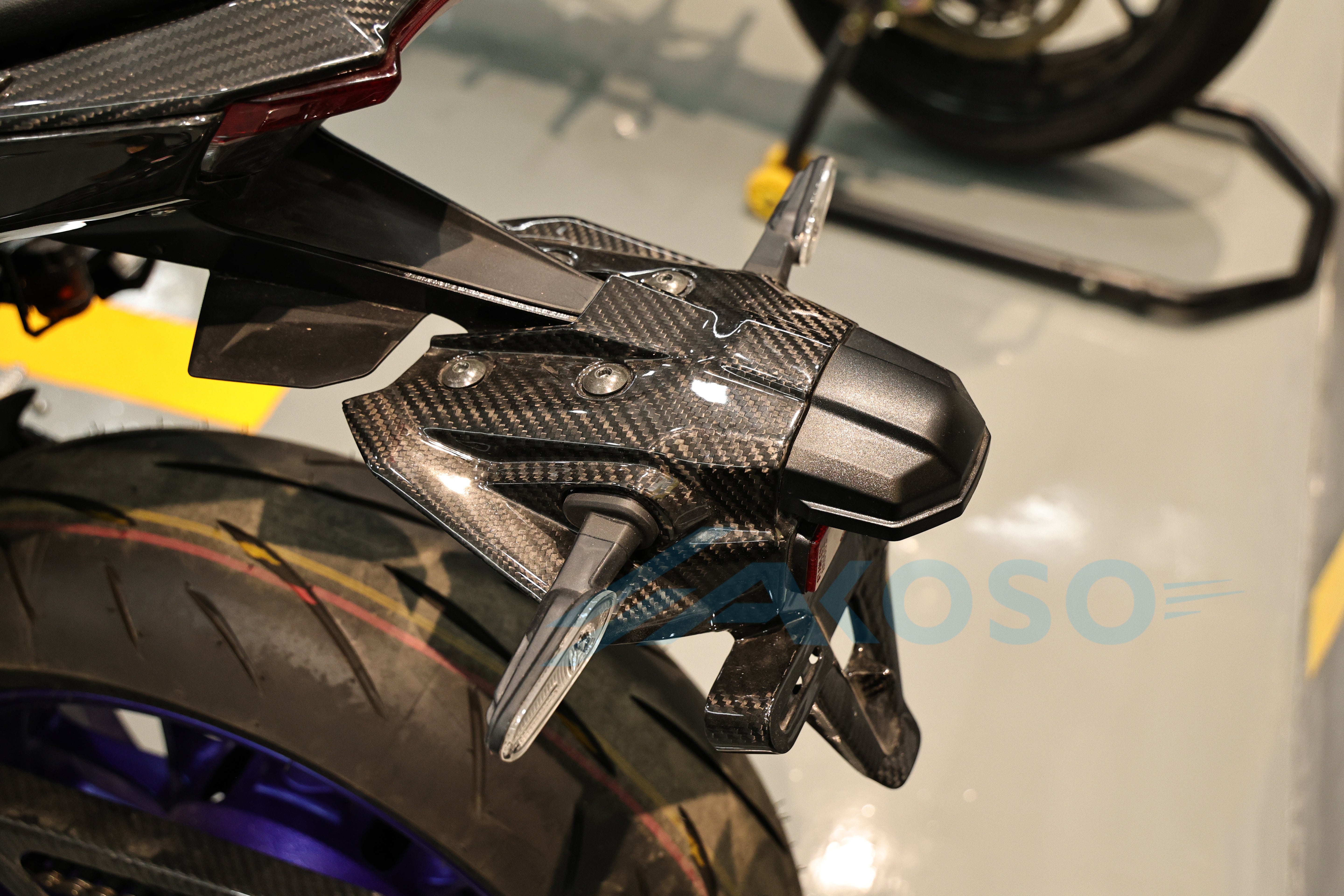 AKOSO 2024 2025 Yamaha MT09 / FZ09 Carbon Fiber Tail Licence Plate Cover