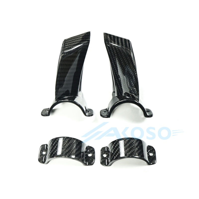 AKOSO 2021-2025 Yamaha MT09 / FZ09 Carbon Fiber Fork‑mounted Winglets Lower Front Aero Wings