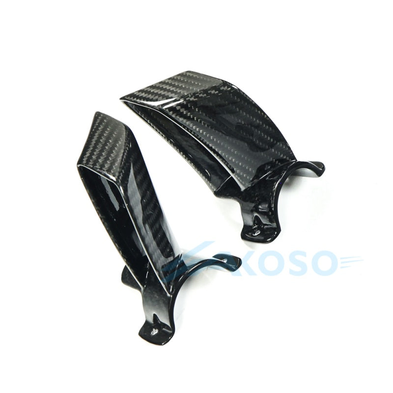 AKOSO 2021-2025 Yamaha MT09 / FZ09 Carbon Fiber Fork‑mounted Winglets Lower Front Aero Wings