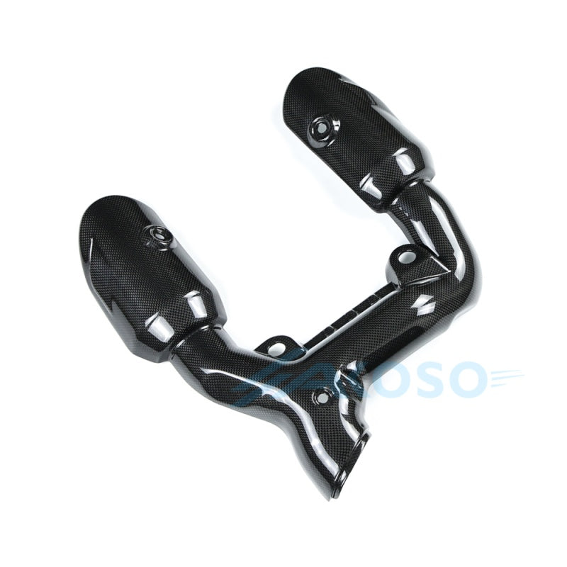 AKOSO 2025+ Ducati Panigale V2 V2S Carbon Fiber Slim Exhaust Heat Shield Solo Race Cowl Style
