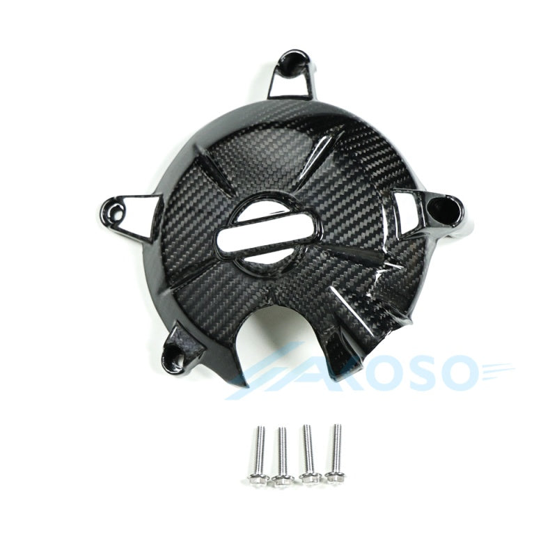 AKOSO 2008-2018 Kawasaki Ninja ZX-6R 636 Carbon Fiber Engine Cover GB Racing