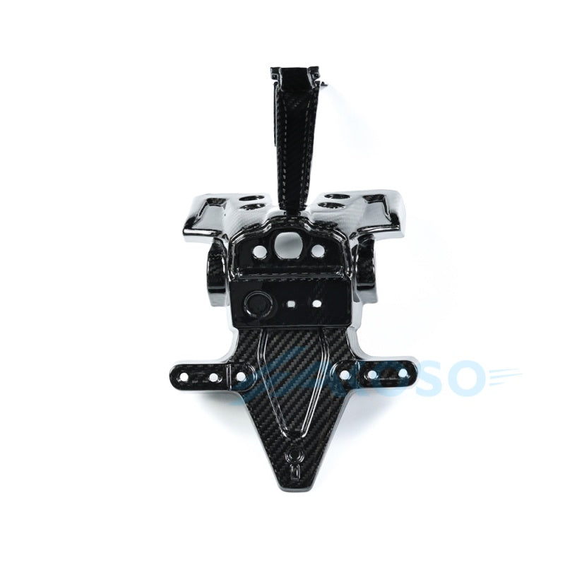 AKOSO 2025+ Yamaha MT-07 Carbon Fiber Rear License Plate Bracket Number Plate Holder