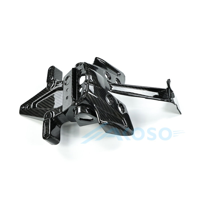 AKOSO 2025+ Yamaha MT-07 Carbon Fiber Rear License Plate Bracket Number Plate Holder