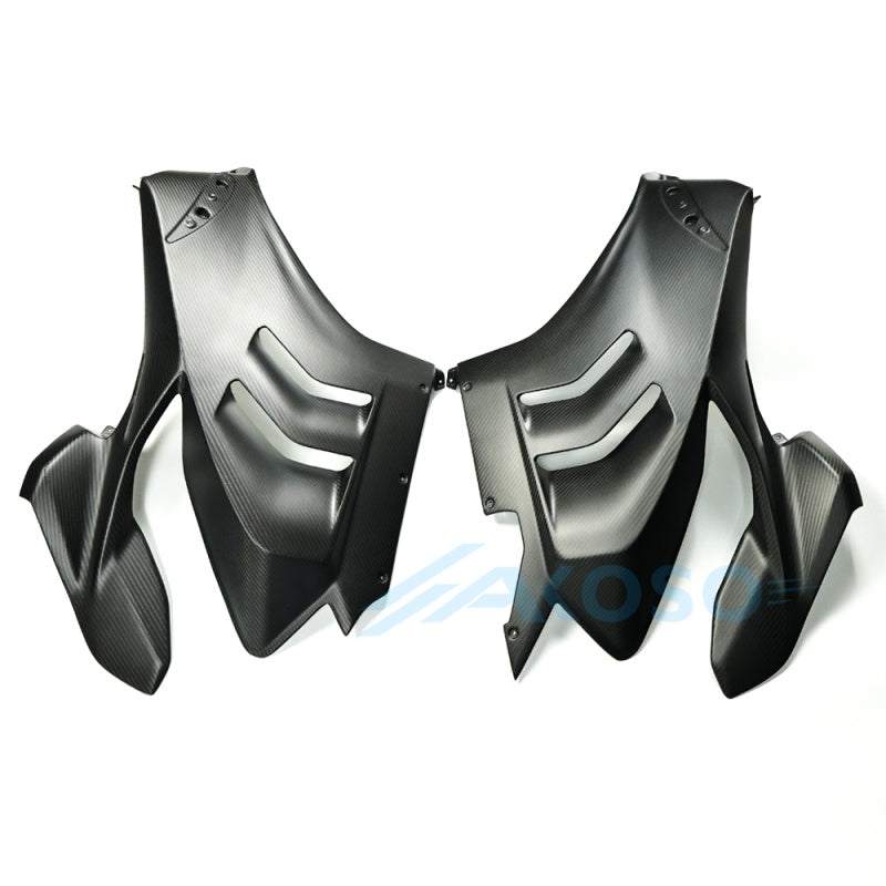 AKOSO 2018-2021 Ducati Panigale V4 V4S V4R Carbon Fiber Side Panels (Superleggera)