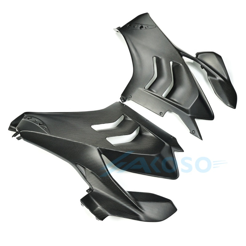 AKOSO 2018-2021 Ducati Panigale V4 V4S V4R Carbon Fiber Side Panels (Superleggera)