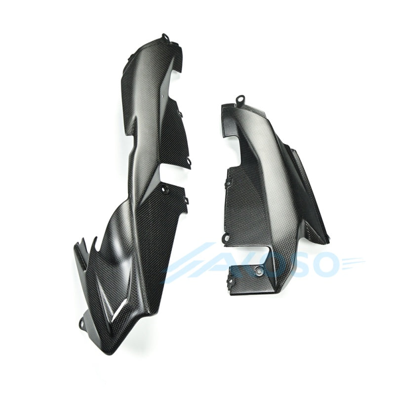 AKOSO 2025+ Ducati Panigale V2 V2S Carbon Fiber Lower Side Belly Pan Panels Pair