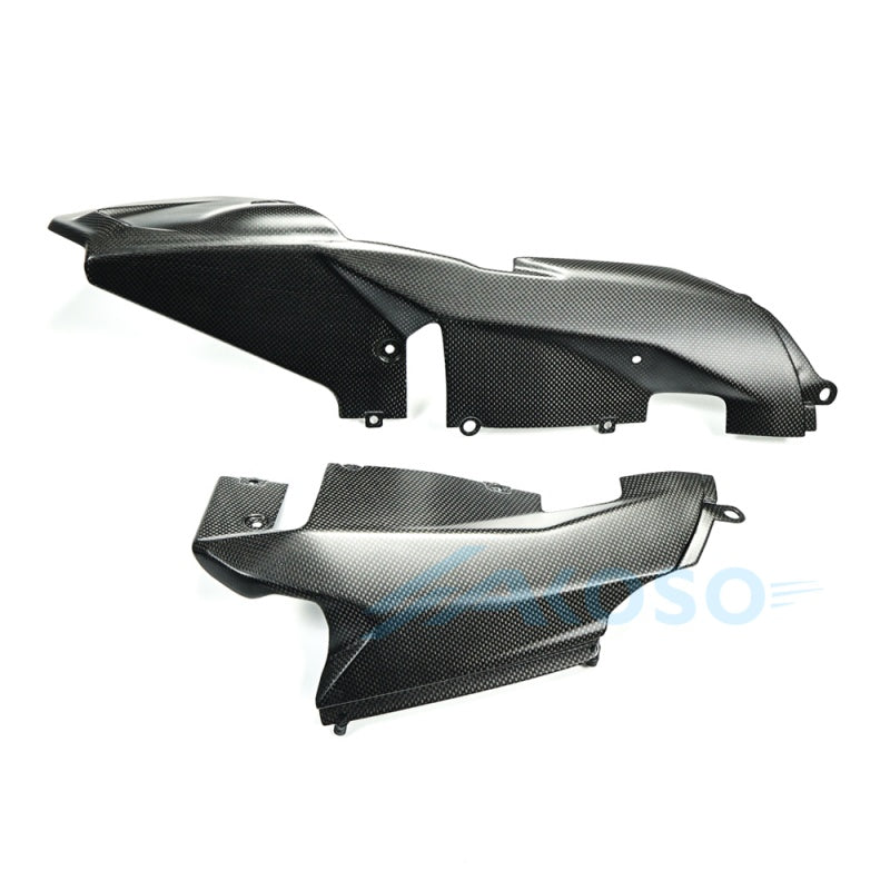 AKOSO 2025+ Ducati Panigale V2 V2S Carbon Fiber Lower Side Belly Pan Panels Pair