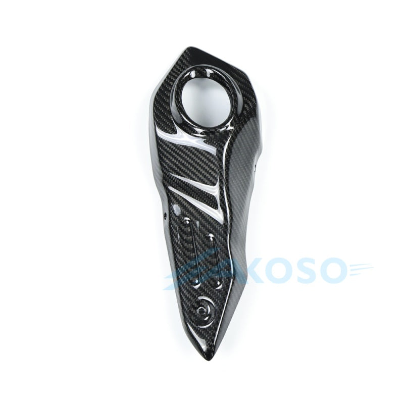 AKOSO MT09 FZ09 2017-2020 YAMAHA Carbon Fiber Exhaust Muffler Pipe Heat Shield Guard Cover Protector Fairing