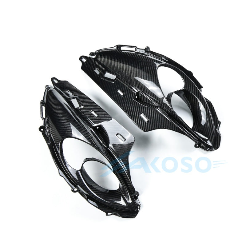 AKOSO 2008-2020 Suzuki GSX1300 R Hayabusa 100% Carbon Fiber Front Upper Fairing Ducts
