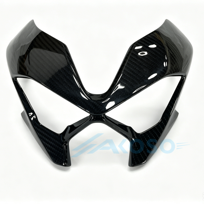 AKOSO 2025+ Kawasaki Z900 Carbon Fiber Front Fairing Headlight Cover