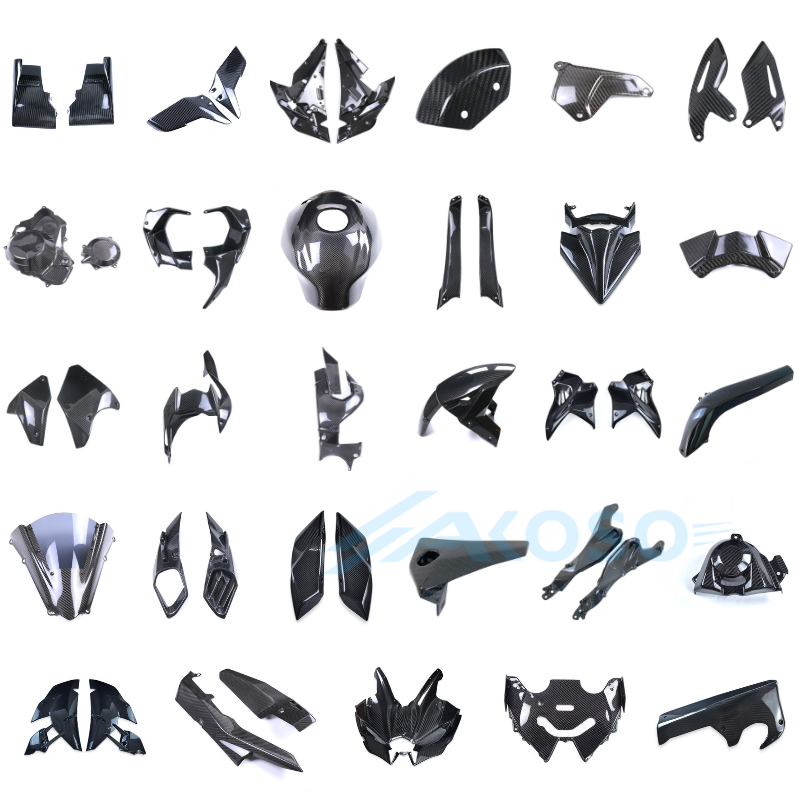 AKOSO Kawasaki Ninja H2 / H2R 2015+ Full Dry Carbon Fiber Body Kit 29‑Piece Complete Fairing Set
