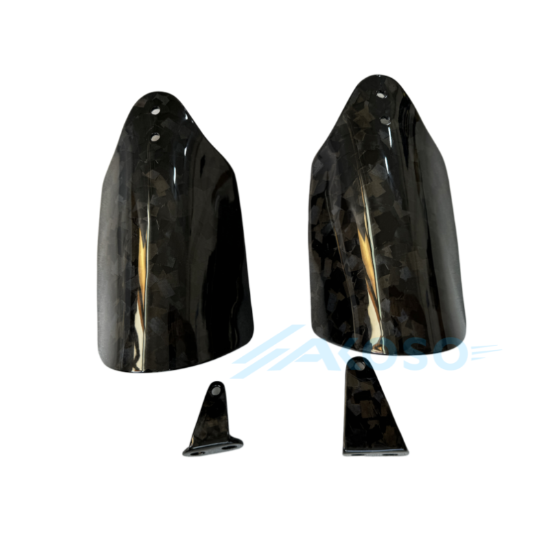 AKOSO Dry Carbon Fiber Hand Guards For Harley Touring & Softails