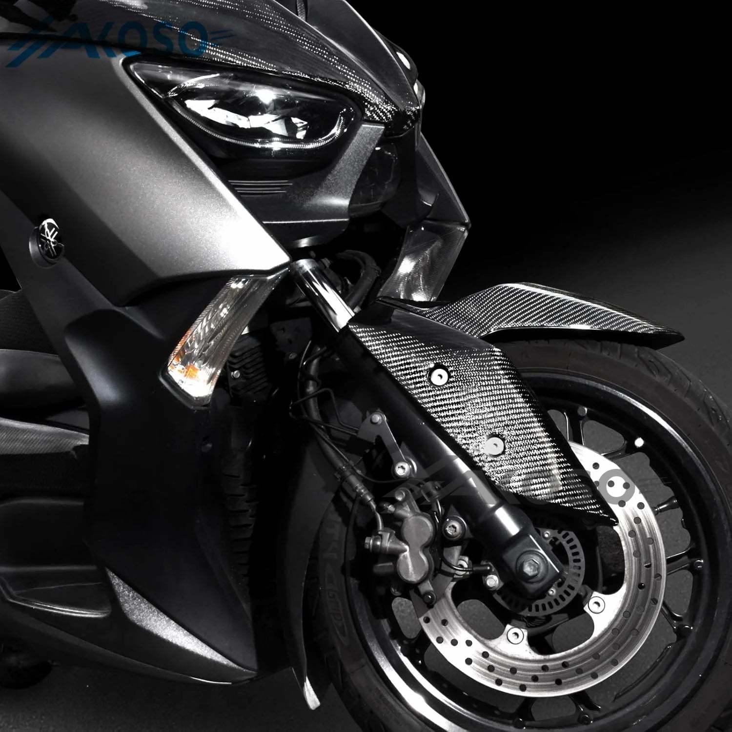 AKOSO 2017-2024 Yamaha XMAX 300 Carbon Fiber Front Fender Side Trim Covers