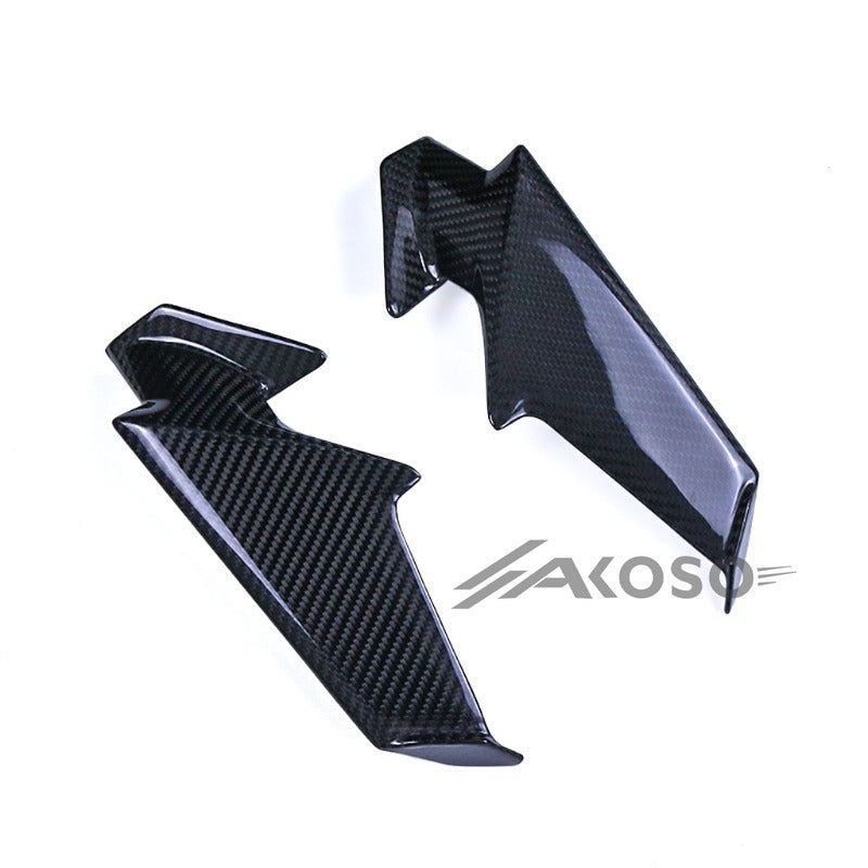 AKOSO 2018-2024 Kawasaki Ninja 400 Carbon Fiber Motorcycle Fixed Wing Fairing Winglet