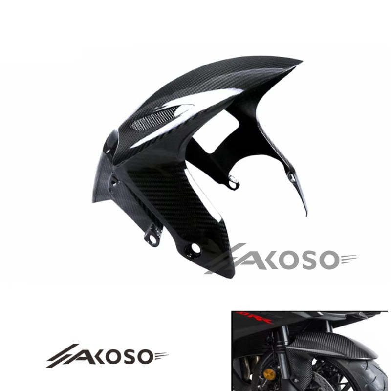 AKOSO 2017-2024 Honda CBR1000RR Carbon Fiber Motorcycle Front Hugger Mudguard Fender