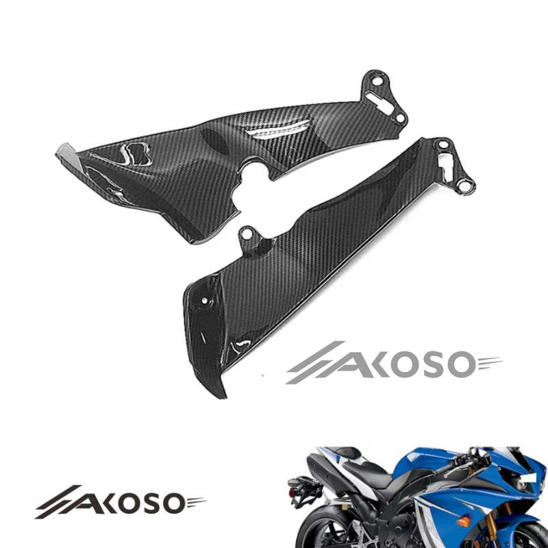 AKOSO 2009-2014 Yamaha YZF-R1 Carbon Fiber Front Mid Upper Vertical Side Panel Fairings