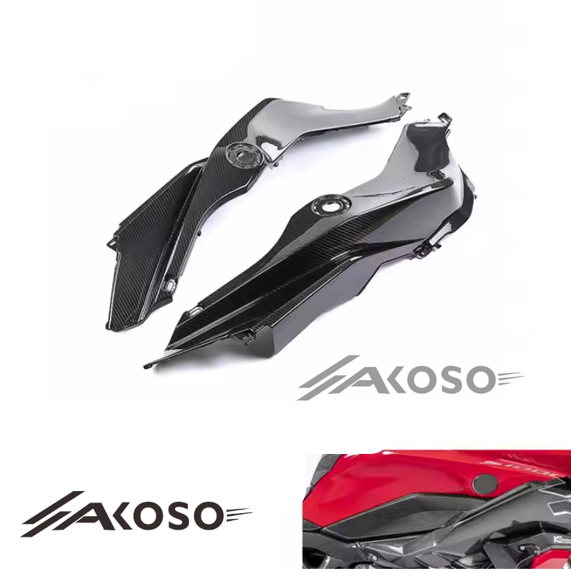 AKOSO BMW S1000XR 2020-2024 Carbon Fiber Fuel GasTank Side Panels