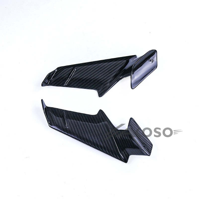 AKOSO 2018-2024 Kawasaki Ninja 400 Carbon Fiber Motorcycle Fixed Wing Fairing Winglet