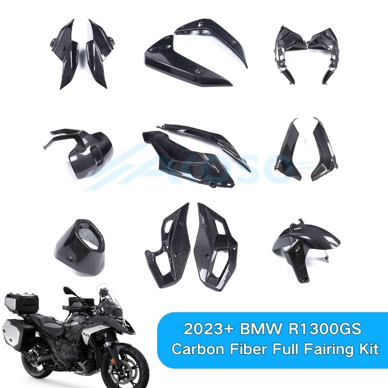 AKOSO 2023+ BMW R1300GS Carbon Fiber Full Fairing Kit 14 Parts