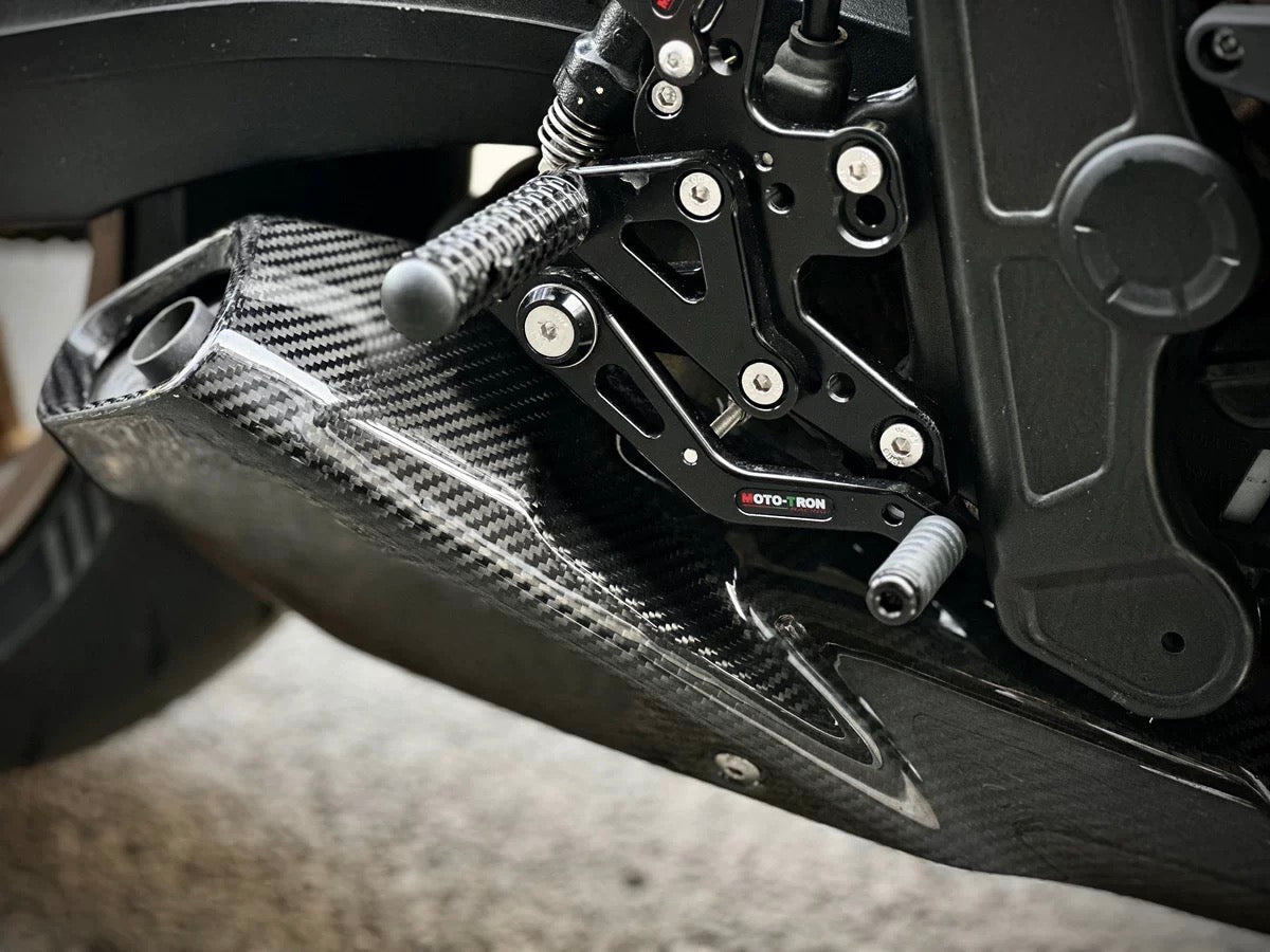 AKOSO 2019+ CB650R CBR650R Carbon Fiber Exhaust Pipe Heat Shield Guard Cover