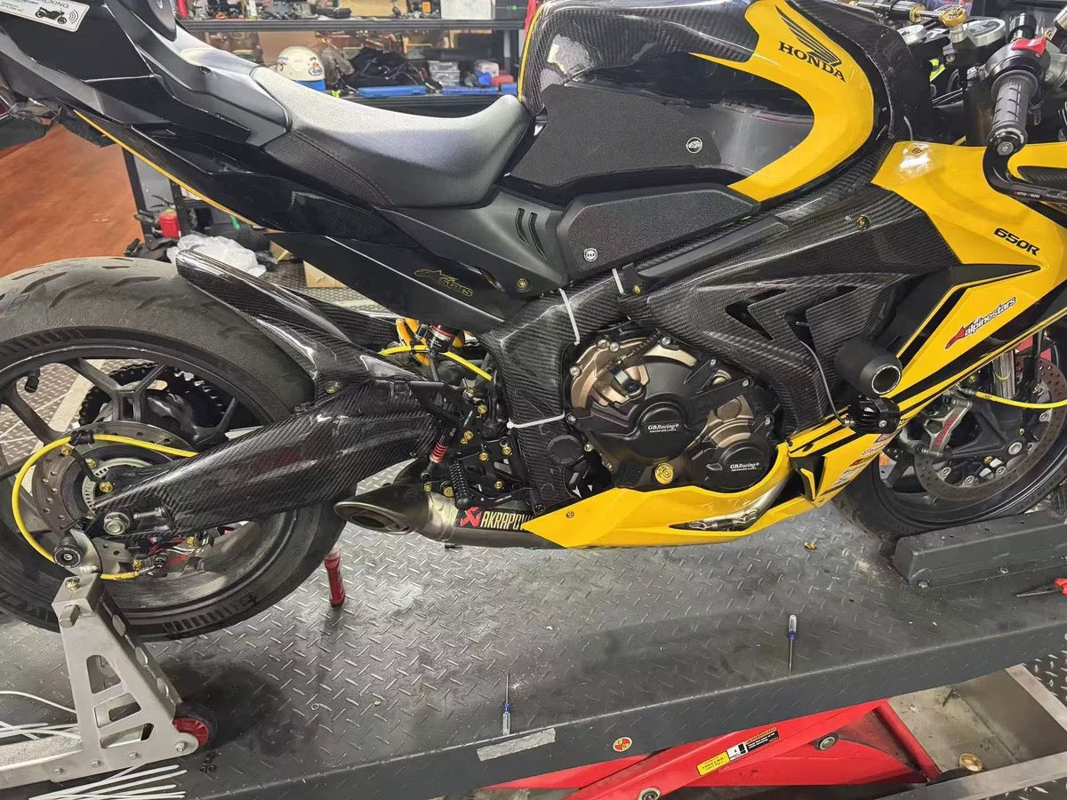 AKOSO 2019+ Honda CB650R CBR650R Carbon Fiber Frame Covers
