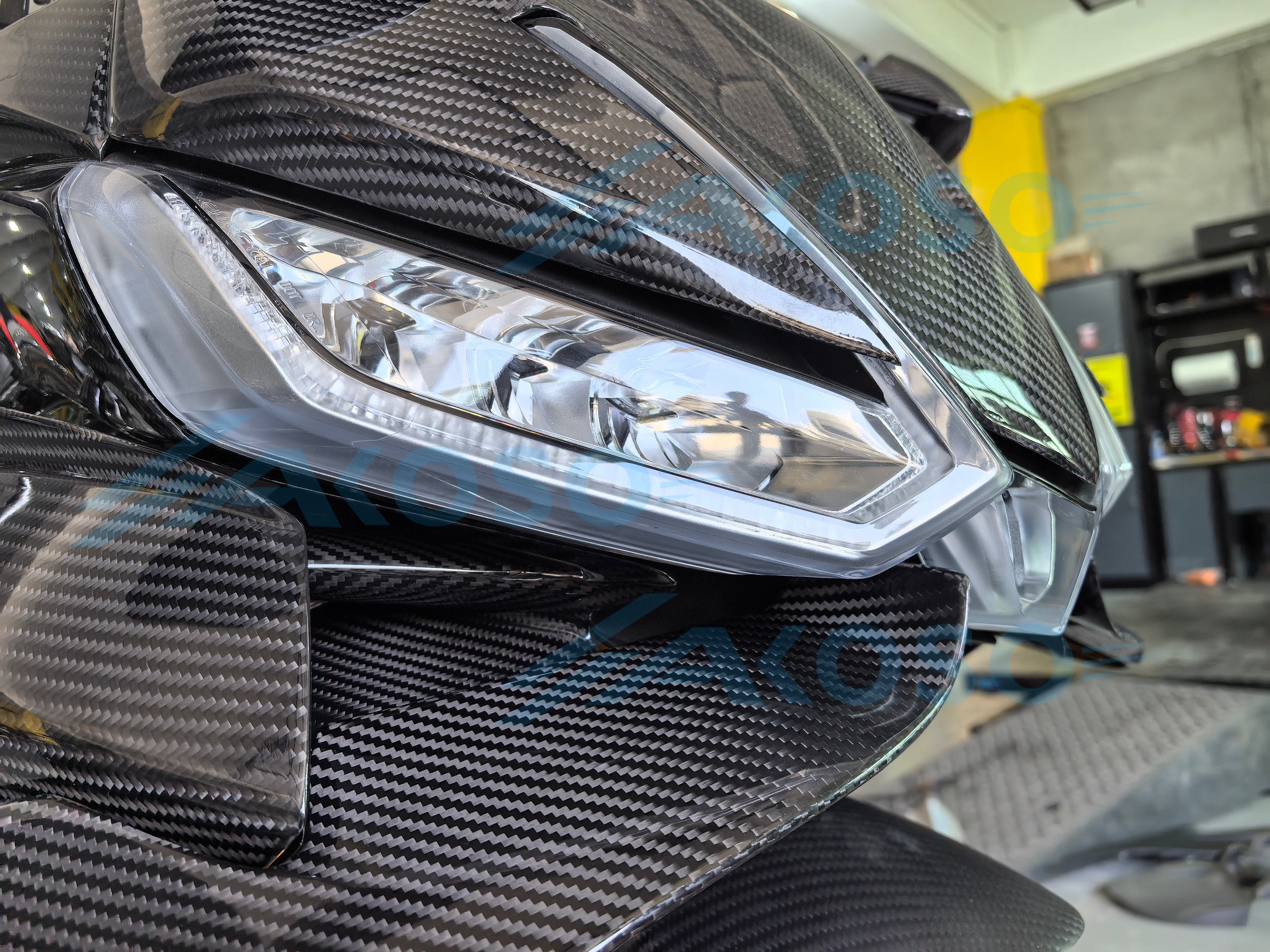 AKOSO 2020-2024 Aprilia RS660 Carbon Fiber Motorcycle Accessories Side Panels Wings