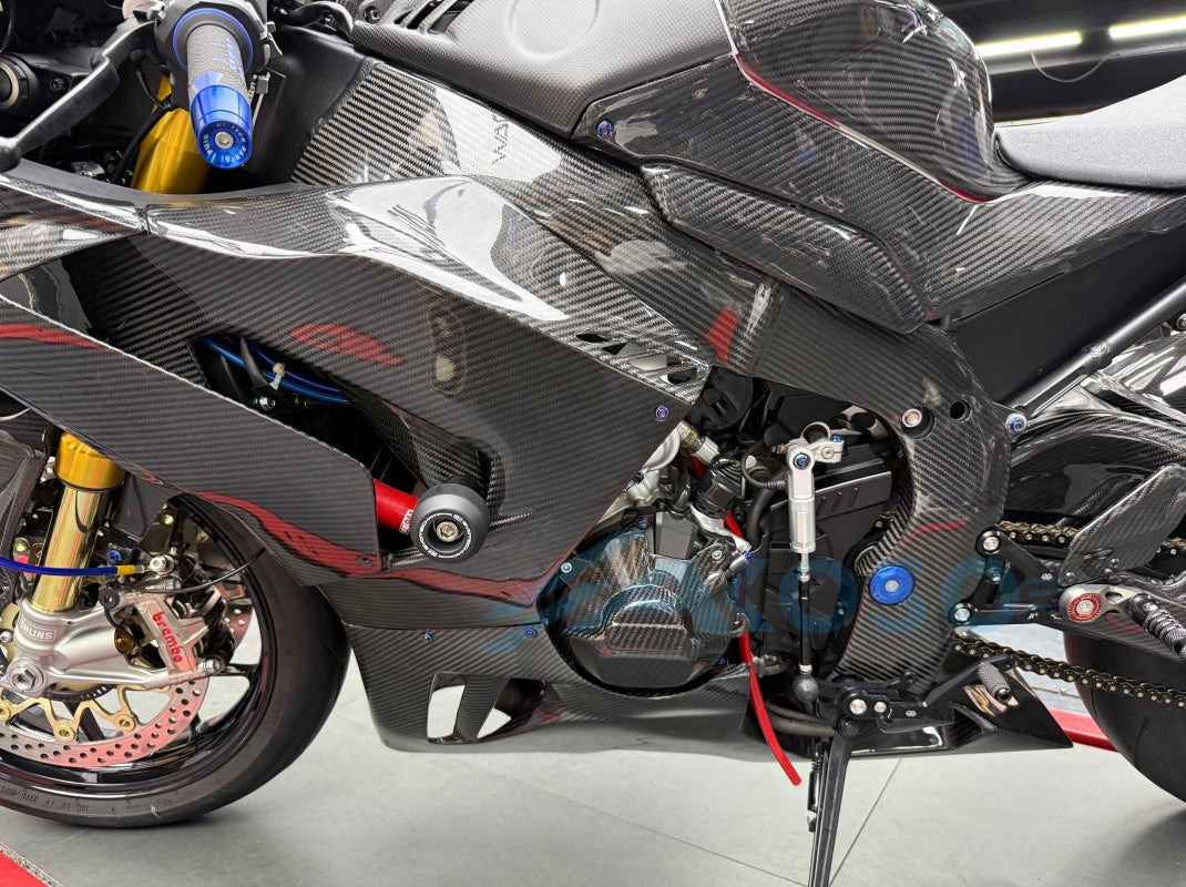AKOSO 2021-2024 Honda CBR1000RR-R Cadre en fibre de carbone Panneau latéral Carénage Moto