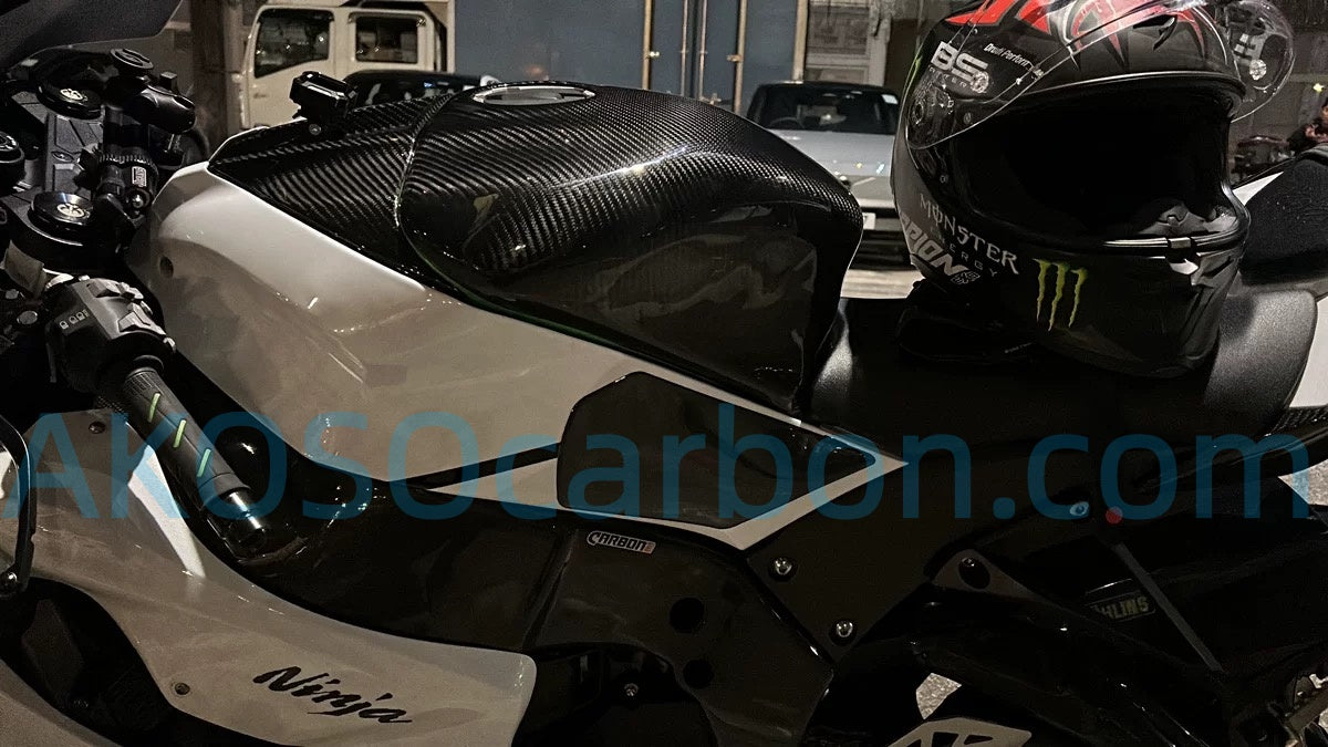 AKOSO 2016+ Kawasaki ZX10R ZX-10R Carbon Fiber Extension Full Tank Cover