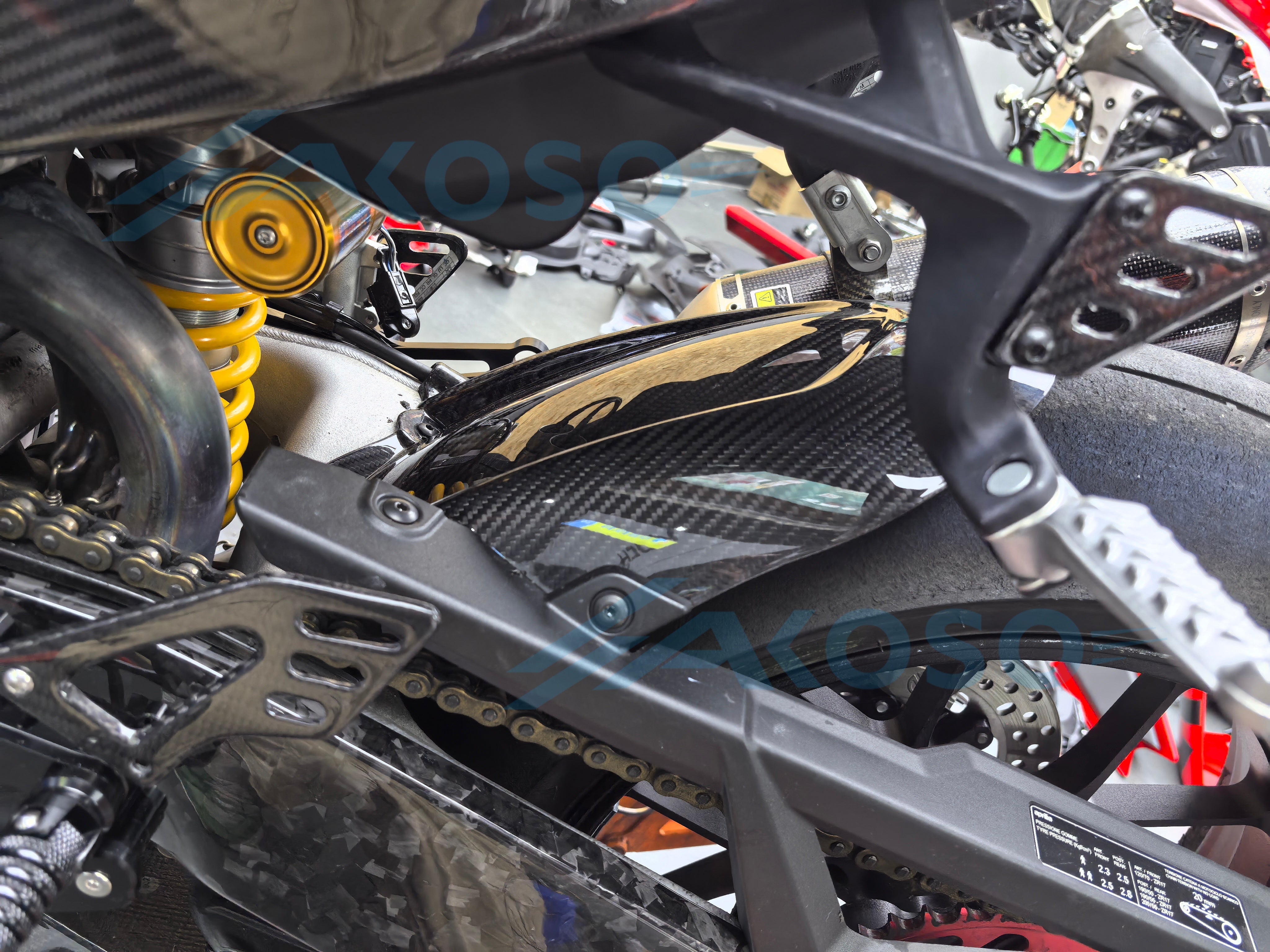 AKOSO 2021+ Aprilia RSV4 Kohlefaser-Heckkotflügel