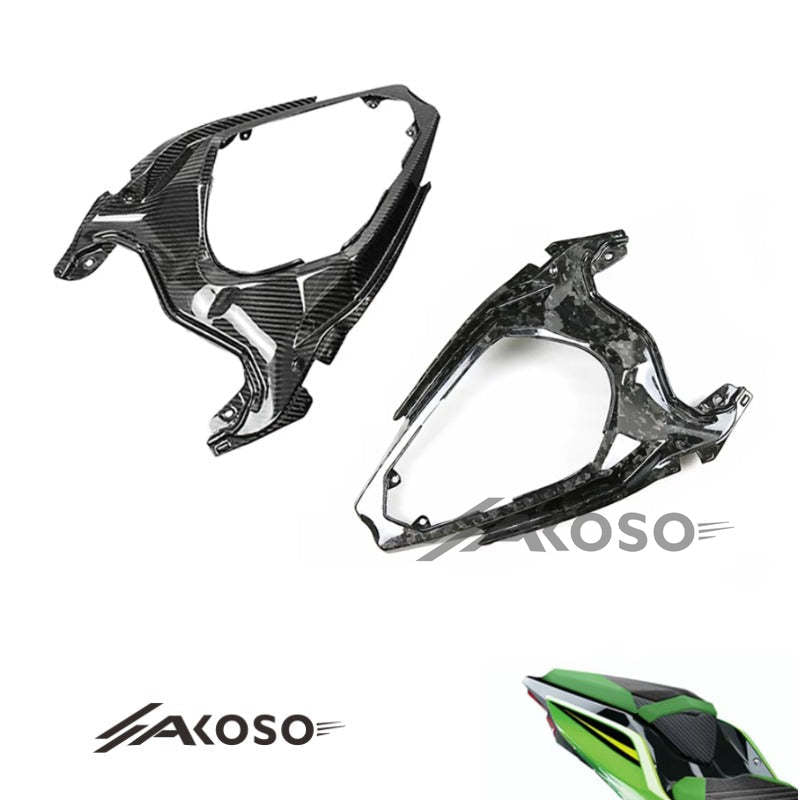 AKOSO 2018-2024 Kawasaki Ninja 400 Carbon Fiber Rear Seat Tail Cover Panel Fairing