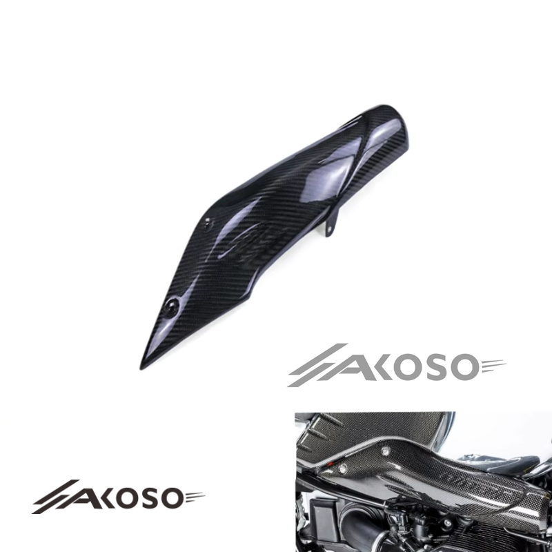 AKOSO BMW R NineT 2014-2022 Carbon Fiber Side Air Intake Ram Snorkel Cover Fairing Cowling