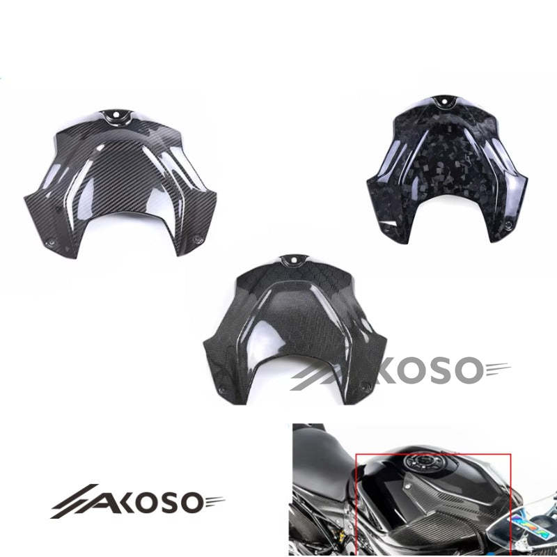 AKOSO 2019-2022 BMW S1000RR /2021+ S1000R Carbon Fiber Gas Fuel Tank Protection Oil Guard Cover