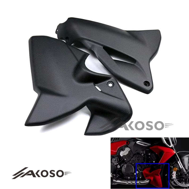 AKOSO 2023 Ducati Diavel V4 Carbon Fiber Motorcycle Accessories Lower Fairings Protection