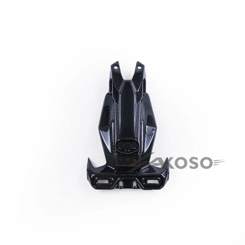 AKOSO 2018-2024 Kawasaki Ninja 400 Carbon Fiber Motorcycle Rear Fender Eliminator License Plate Signal Holder Bracket