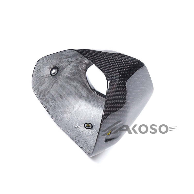 AKOSO 2023 2024 BMW R1300GS Dry Carbon Fiber Rear Silencer Exhaust Pipe Protector Cover