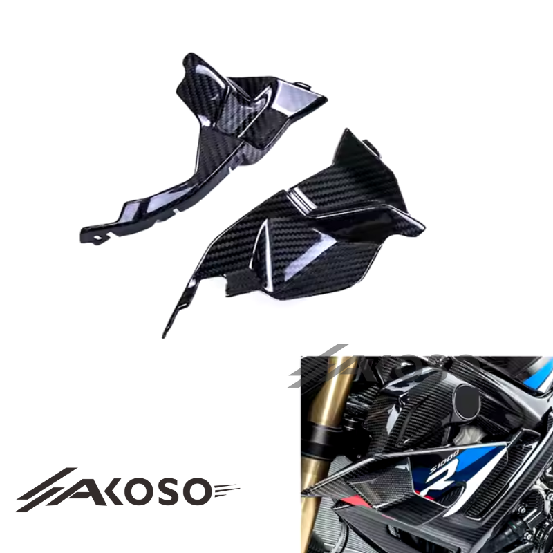 AKOSO 2021-2024 BMW S1000R Carbon Fiber Motorcycle Side Panels Fairings