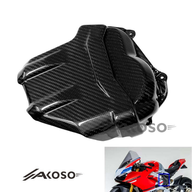 AKOSO 2018+ Ducati Panigale V4 V4S V4R Carbon Fiber Engine Protection Cover Fairing