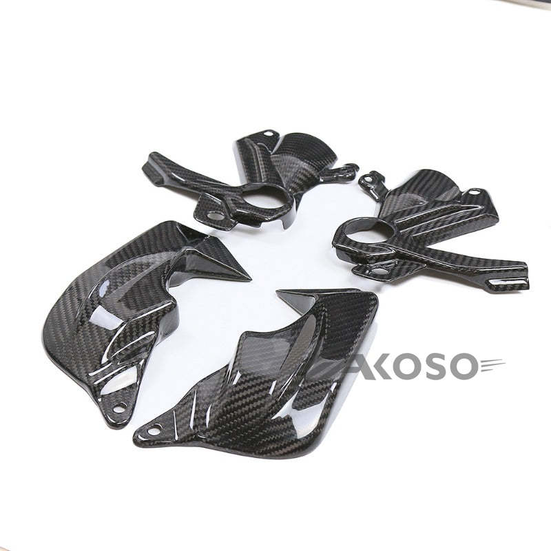 AKOSO 2019-2022 BMW S1000RR M1000R HP4 Carbon Fiber Motorcycle Brake Caliper Cooling Air Ducts Radiator Cooler