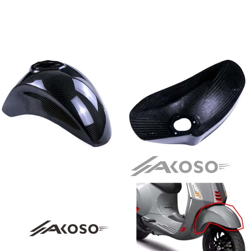 AKOSO Vespa Sprint 150 Fairing Motorcycle Carbon Fiber Front Mudguard Fender