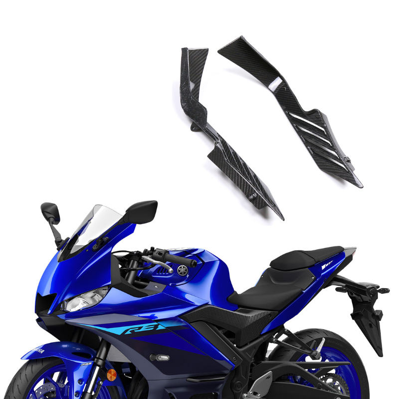 AKOSO Yamaha R3 2022-2024 Carbon Fiber Rear Tail Side Panels Cover Fairing Modified Accessories Motorcycle