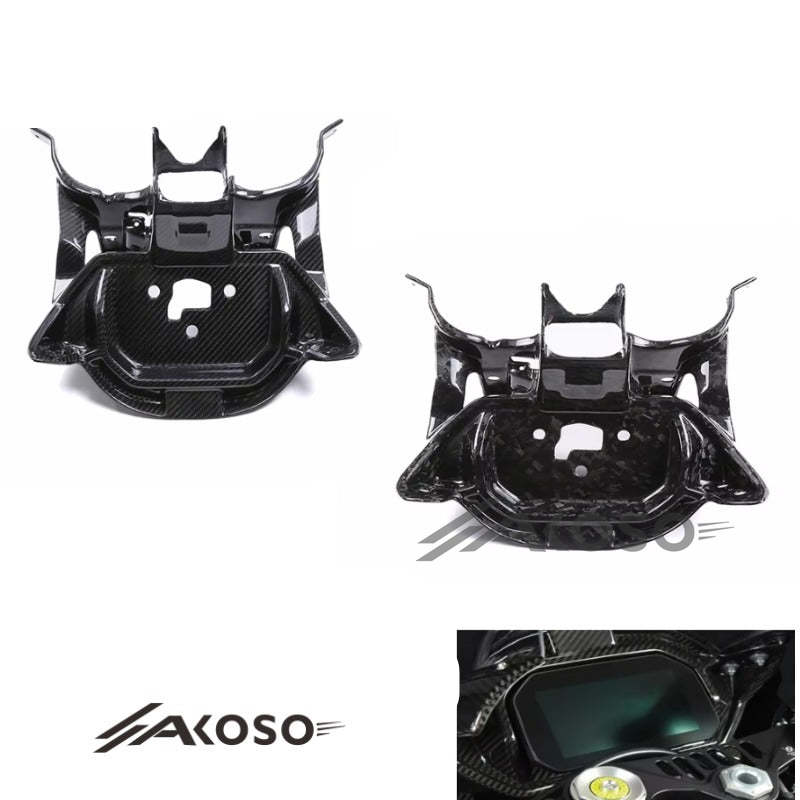 AKOSO 2023-2024 BMW M1000RR Carbon Fiber Dashboard Bracket Front Holder Motorcycle Fairing