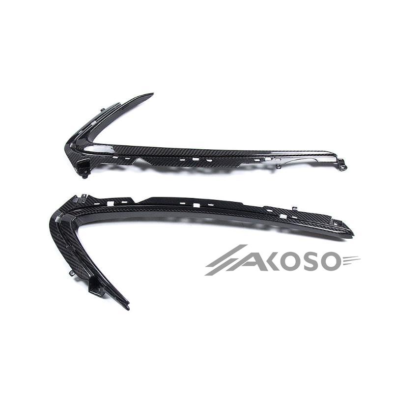 AKOSO 2021-2024 Suzuki GSX1300R Hayabusa Gen3 Carbon Fiber Instead Chrome Stripes Side Vents Fairing