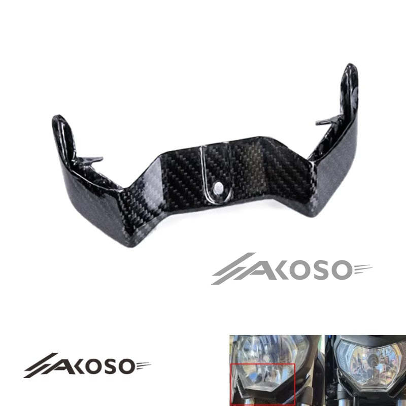 AKOSO Yamaha MT07 FZ07 2018-2022 Carbon Fiber Front Lower Headlight Fairing Stay Bracket