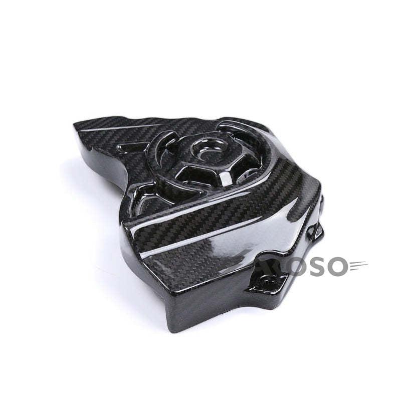 AKOSO 2021-2024 Kawasaki Ninja ZX10R ZX-10R Carbon Fiber Motorcycle Rear Chain Sprocket Cover Fairing Cowl