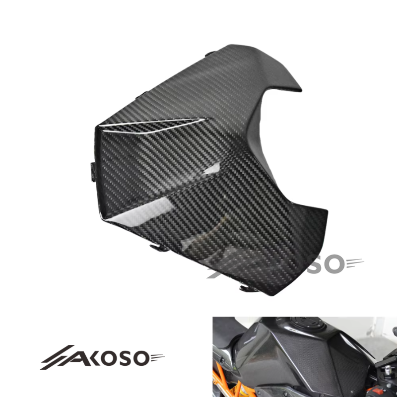 AKOSO 2018-2024 KTM RC 390 Carbon Fiber Motorcycle Front Fuel Tank Cover Fairing