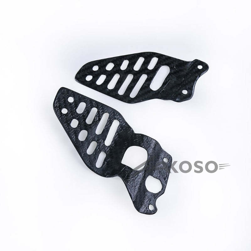 AKOSO 2017-2024 Yamaha R6 Carbon Fiber Heel Guards Protectors Shield Guard Cover